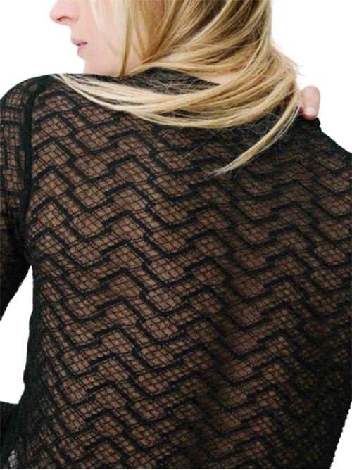 Top a maniche lunghe in pizzo Grace & Mila | FW2617049NOIR